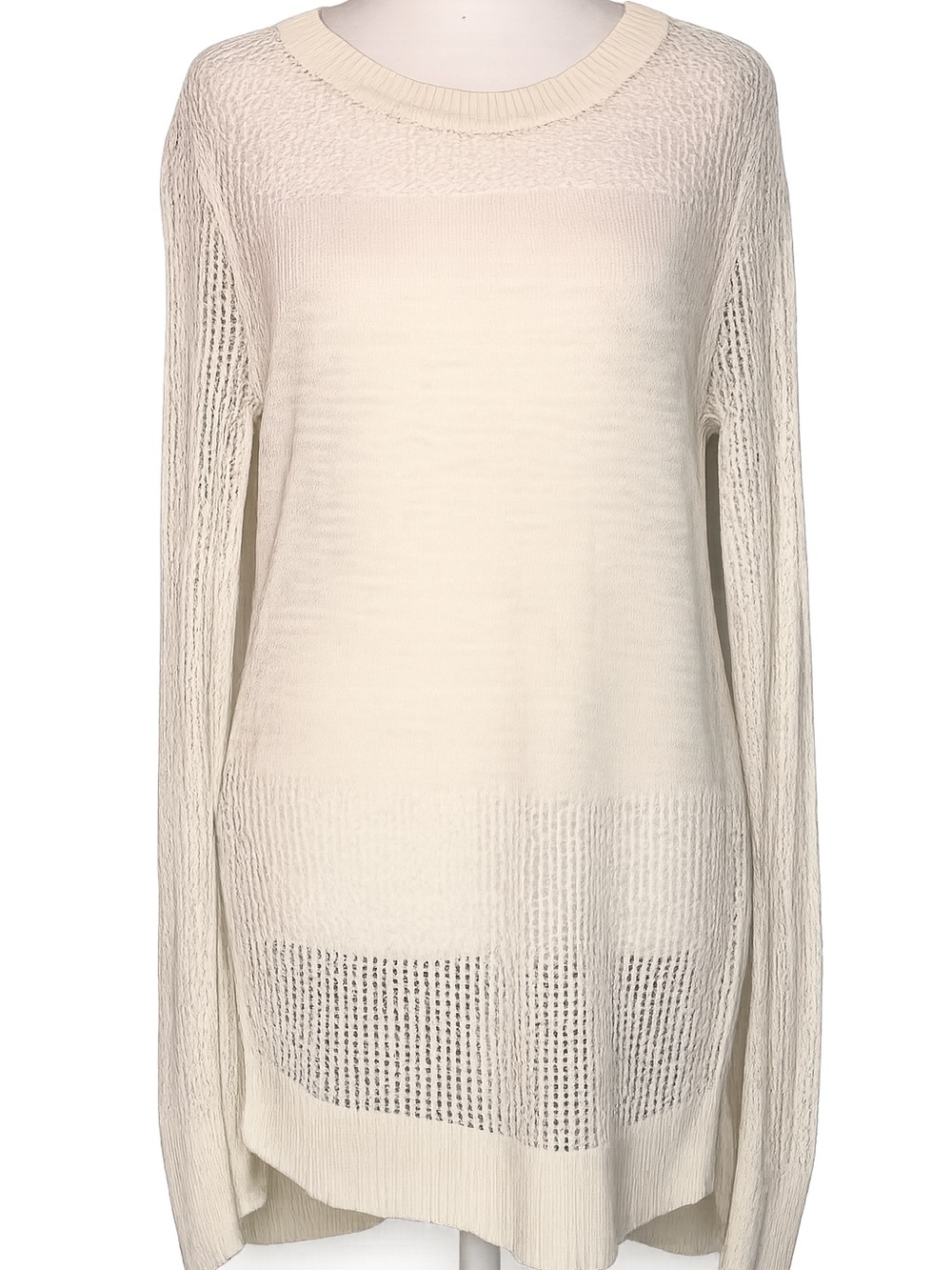 Banana Republic Linen Blend Open-Stitch Tunic | Coastal Granola Luxe | Size S
